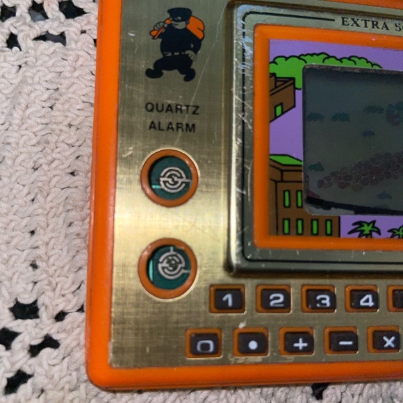 Game and Watch Thief In The Garden Great Condition Not Working , For Parts Only